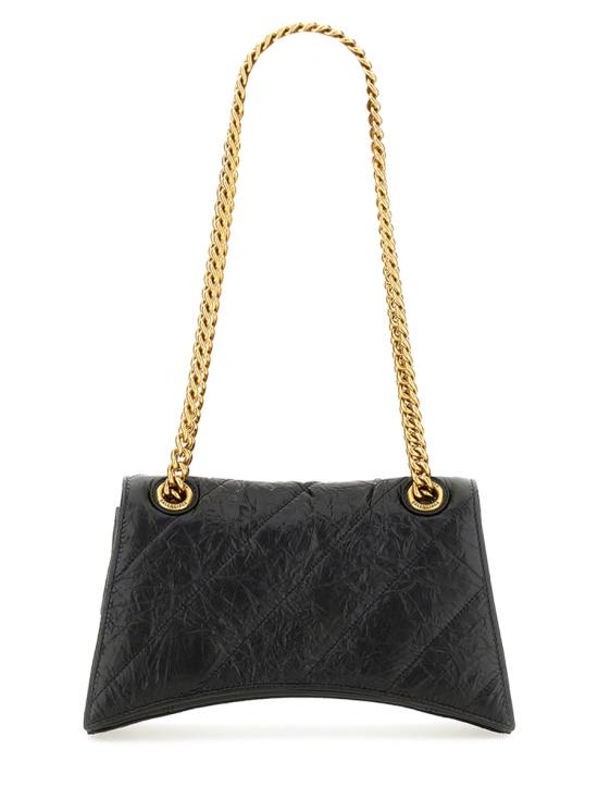 26FW 발렌시아가 크러쉬 스몰 체인 백 716351 210J11000 BLACK - BALENCIAGA