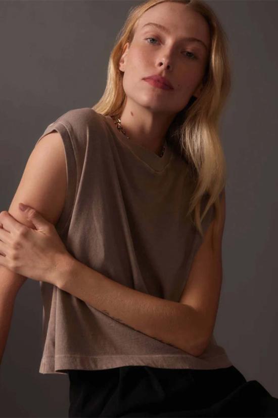  Richer Poorer 반팔 티셔츠 릴렉스드 머슬 티셔츠 웜 그레이 - OTHER BRANDS