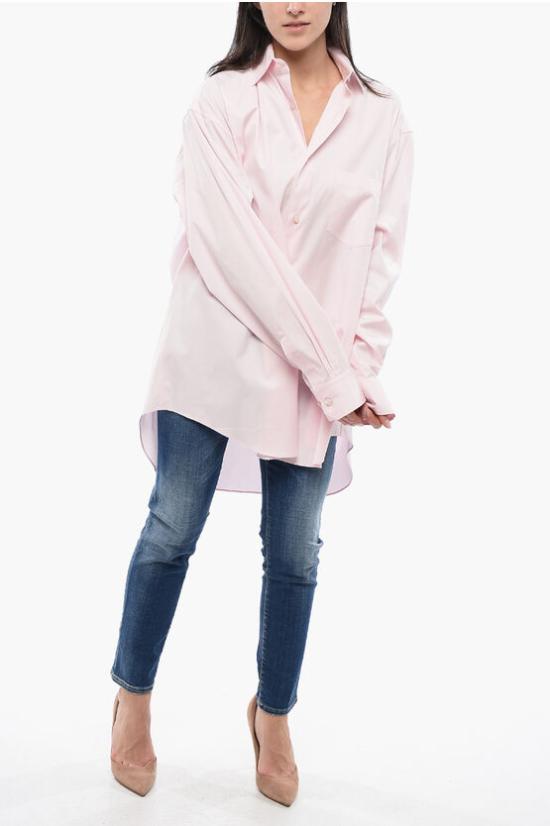  베트멍 긴팔 셔츠 UE63SH191P BABY PINK Pink - VETEMENTS