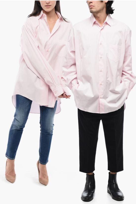  베트멍 긴팔 셔츠 UE63SH191P BABY PINK Pink