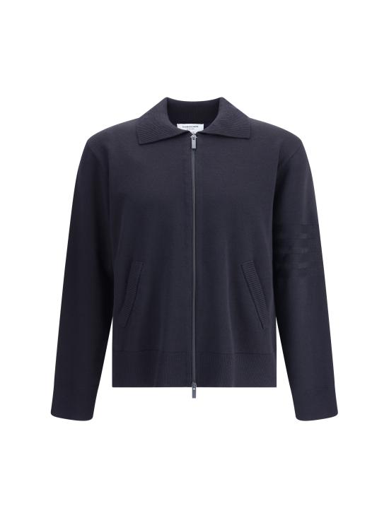 25FW 톰브라운 집업 니트 MKT021AY1055 415 BLUE