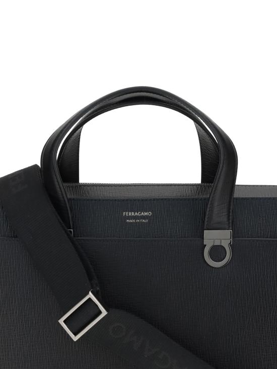 25FW 살바토레 페라가모 브리프케이스 786555 001 BLACK - SALVATORE FERRAGAMO