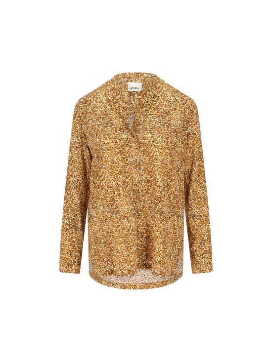 25FW 이자벨마랑 블라우스 25AHT0716FA C3J08I10OE AI25 Brown