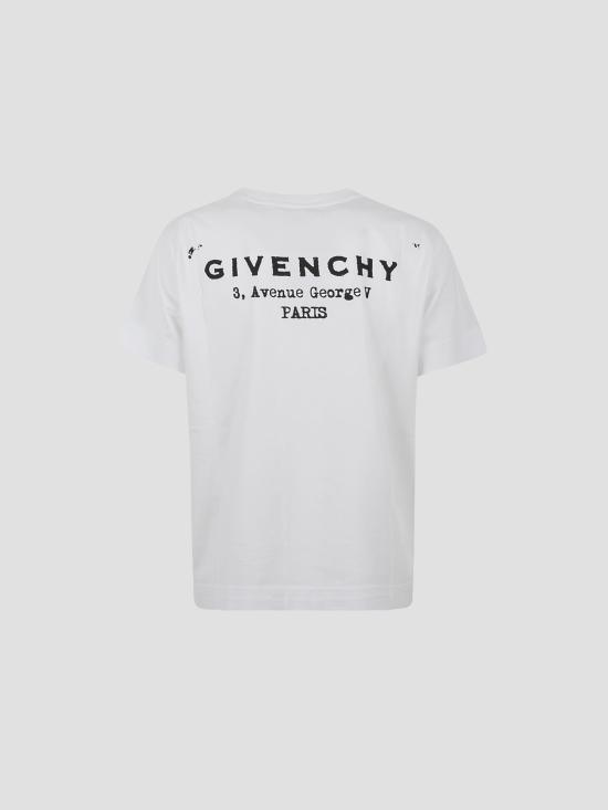 25FW 지방시 반팔 티셔츠 BW70FJP75N 100 WHITE - GIVENCHY
