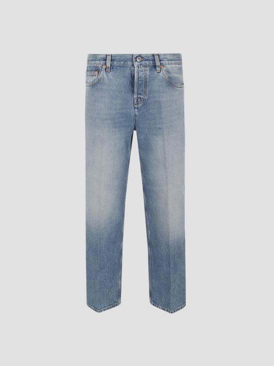 25FW 구찌 스트레이트 핏 데님 팬츠 812233XDC7S 4009 LIGHT BLUE