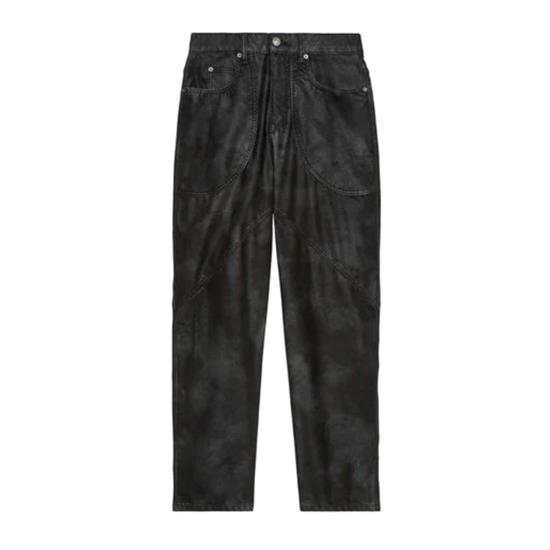 25FW 이자벨마랑에뚜왈 스트레이트 팬츠 PA0556FAC3B01E 01BK BLACK