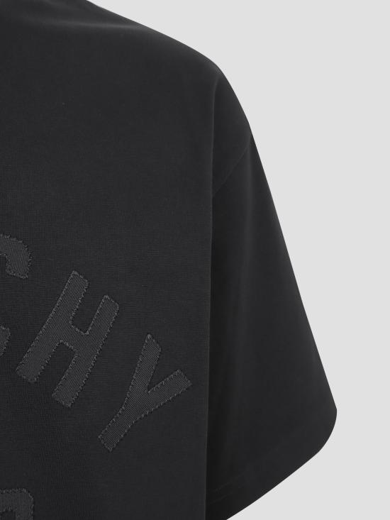 25FW 지방시 반팔 티셔츠 BM71NK3YRS 001 BLACK - GIVENCHY