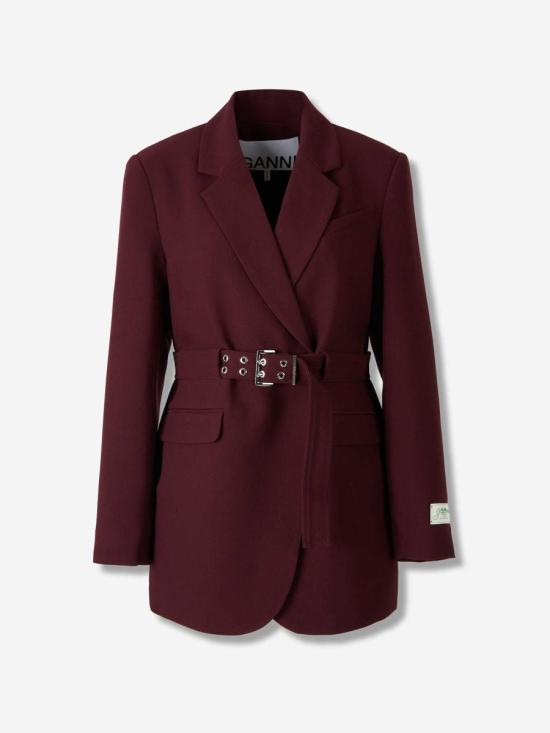 25FW 가니 코트 W0403 431PortRoyale Black