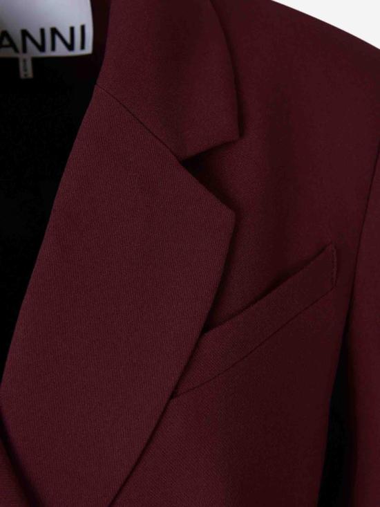 25FW 가니 코트 W0403 431PortRoyale Black - GANNI