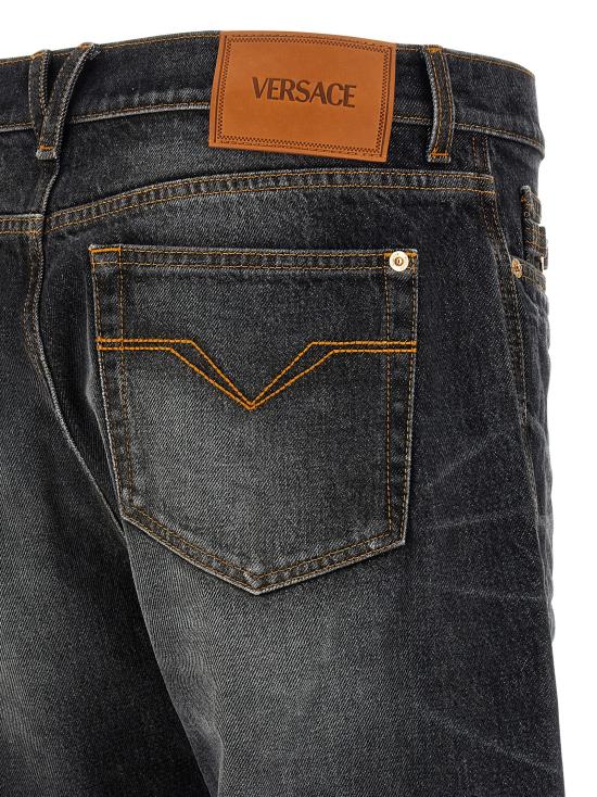 26SS 베르사체 데님 팬츠 10194621A151971D810 Black - VERSACE