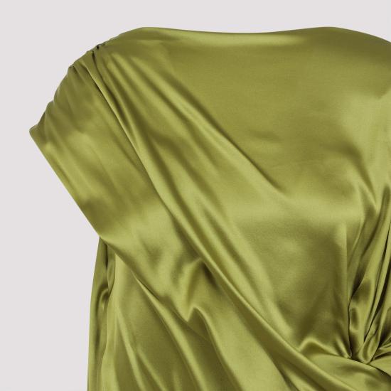 25SS 드리스 반 노튼 롱 원피스 251011053 1032 607 OLIVE - DRIES VAN NOTEN