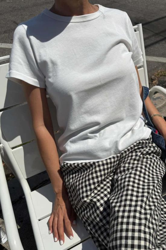  르 본 숍 반팔 티셔츠 고투 티 빈티지 화이트 - Le Bon Shoppe