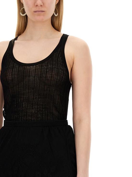  이자벨마랑 민소매 티셔츠 PU0436FA B2L01I01BK BLACK - ISABEL MARANT