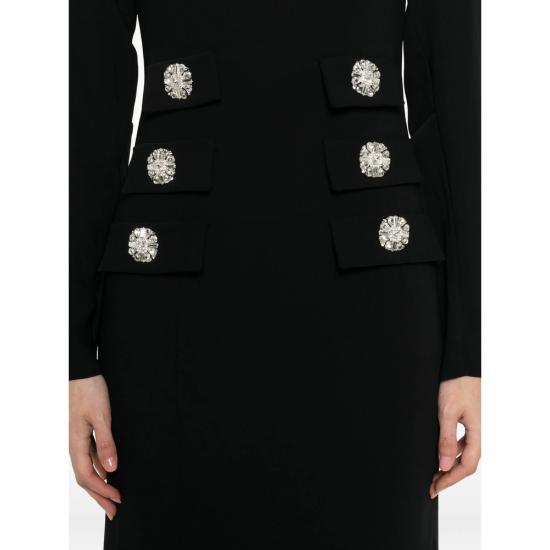 25FW 코스타렐로스 롱 원피스 PF2560 KIENNA BLACK - COSTARELLOS