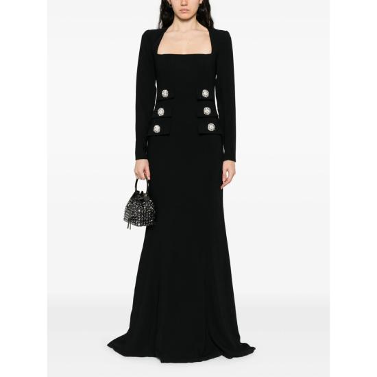 25FW 코스타렐로스 롱 원피스 PF2560 KIENNA BLACK - COSTARELLOS