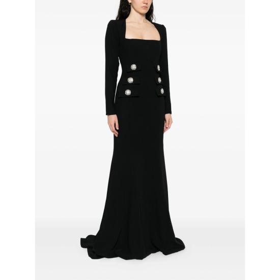 25FW 코스타렐로스 롱 원피스 PF2560 KIENNA BLACK - COSTARELLOS