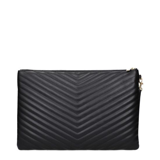  생로랑 마틀라세 레더 골드 모노그램 도큐먼트 홀더 440222CWU011000 - SAINT LAURENT