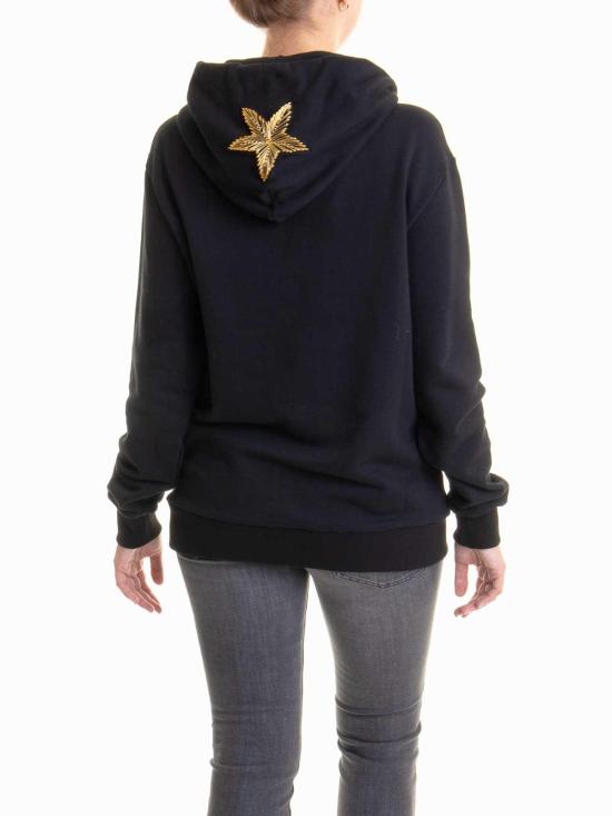 25FW 존 리치몬드 후드 티셔츠 RMA24124FEITBLACK Black - JOHN RICHMOND