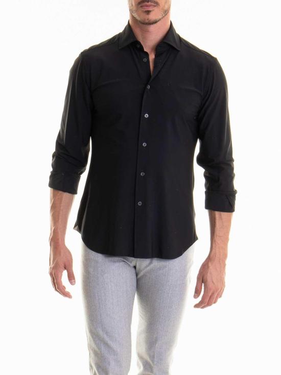  꼬르넬리아니 긴팔 셔츠 94P1789411470020 Black - CORNELIANI