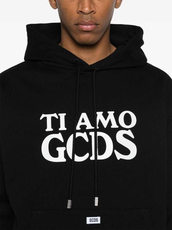  지씨디에스 후드 티셔츠 A2OM1910JG599 Black - GCDS