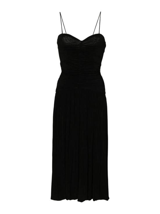  이자벨마랑 미디 스커트 RO0379FAB1K02I01BK Black