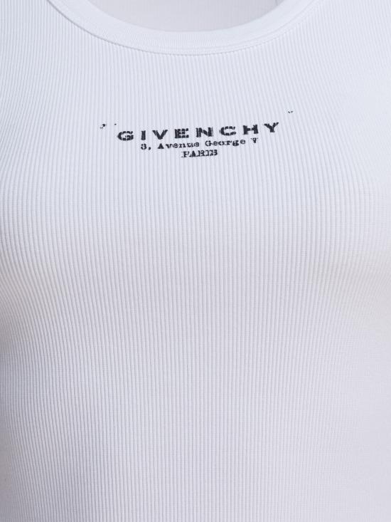 25FW 지방시 민소매 티셔츠 BW70FPP75N100 WHITE - GIVENCHY