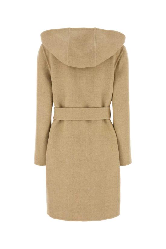 25FW 버버리 리버시블 울 후드 랩 코트  8113069 B9368 BEIGE O TAN - BURBERRY