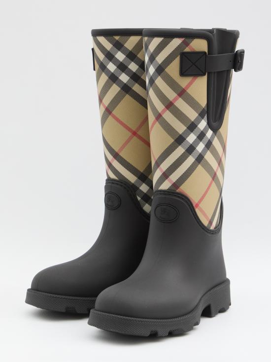 25FW 버버리 러버 마쉬 스탬프 하이 부츠 8111677 A1189 MULTICOLOURED - BURBERRY