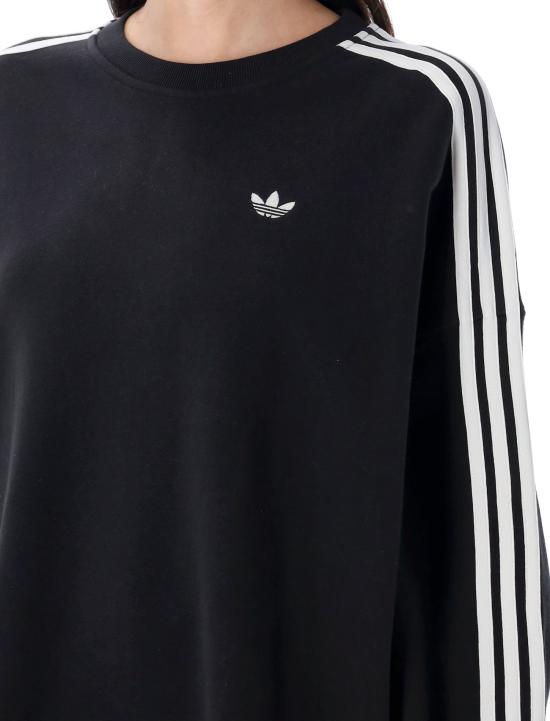 25FW 아디다스 아디컬러 스트라이프 스웨트셔츠 JX5285 BLACK - ADIDAS