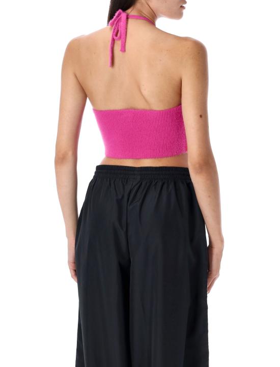 25FW 아디다스 플러피 니트 홀터 탑  JW6002 SELLUFUFU SELLUFU FUCSIA - ADIDAS