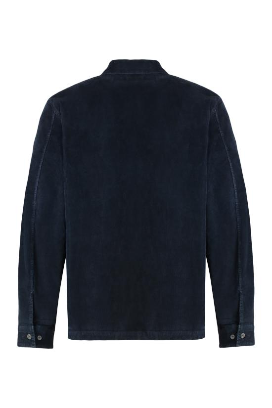 25FW 씨피 컴퍼니 코듀로이 렌즈 버튼 오버셔츠 19CMOS072A006410O888 blue - C.P. COMPANY