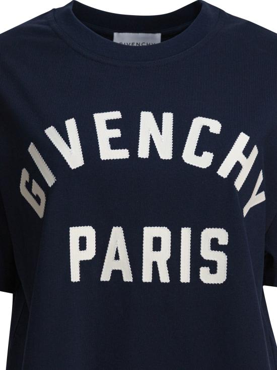 25FW 지방시 반팔 티셔츠 BW70FM3YRS411 BLUE - GIVENCHY