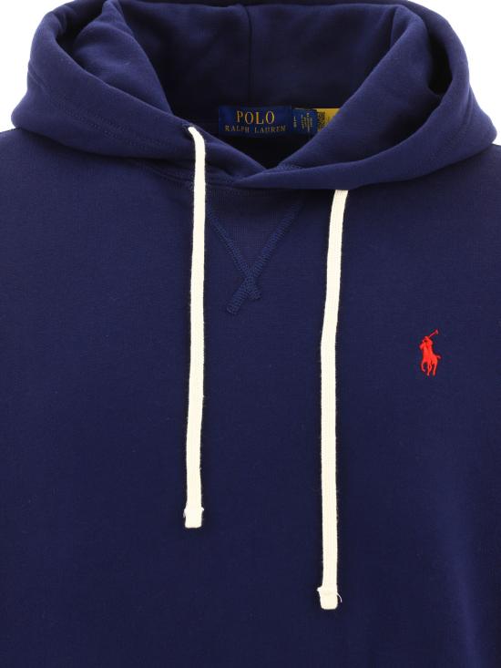 25FW 폴로 랄프로렌 포니 자수 플리스 후드 티셔츠 710766778007CRUISENAVY BLUE - POLO RALPH LAUREN