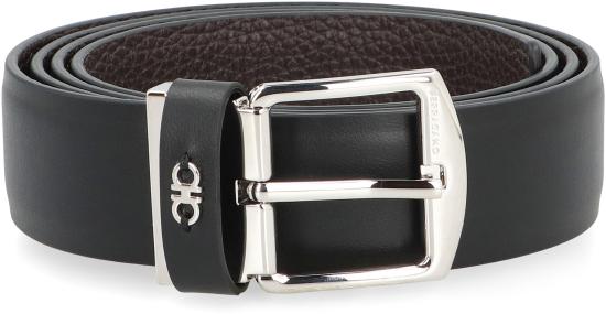 25FW 살바토레 페라가모 가죽 벨트 670418780437 black - SALVATORE FERRAGAMO