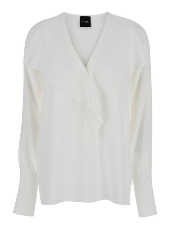 25FW 플레인 블라우스/셔츠 41974057020 White