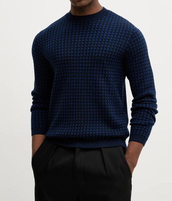 25FW 엠포리오 아르마니 스웨터 EM001989 AF14199 FB066 Blue