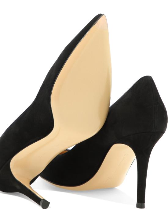 25FW 지안비토로시 블랙 스웨이드 힐/펌프스 G24580 85RIC CAMNERO Black - GIANVITO ROSSI