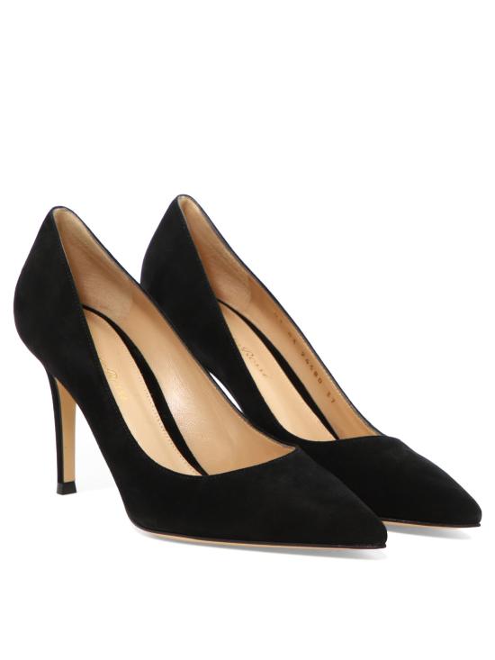 25FW 지안비토로시 블랙 스웨이드 힐/펌프스 G24580 85RIC CAMNERO Black - GIANVITO ROSSI