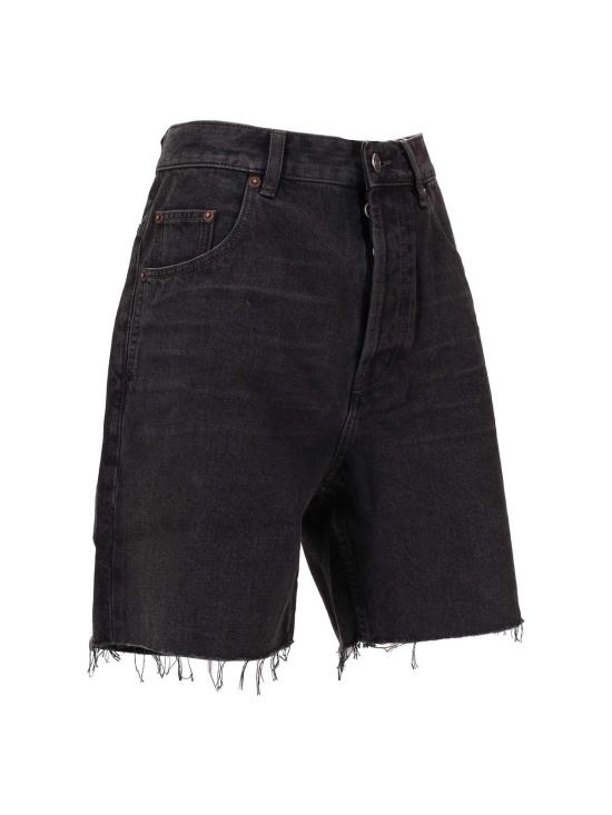  생로랑 데님 숏팬츠 824078Y07YC1544 Black - SAINT LAURENT