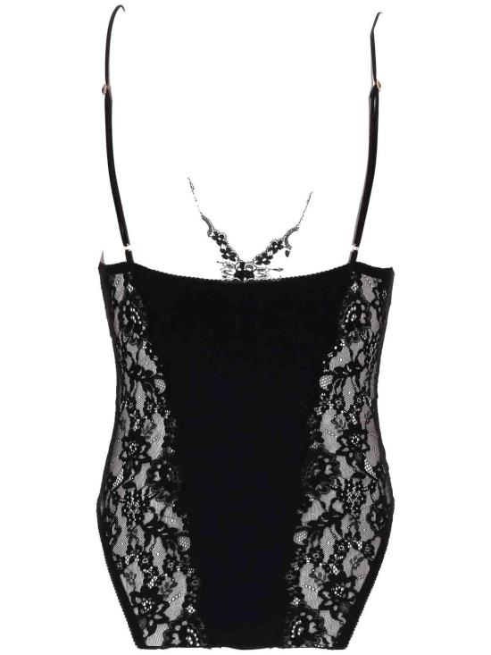  생로랑 바디수트 티셔츠 813977Y3K271000 Black - SAINT LAURENT