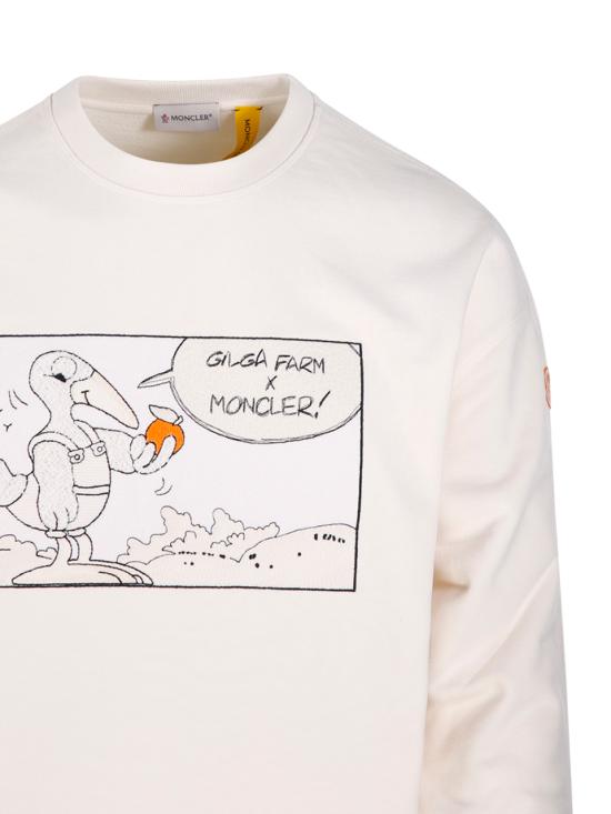 25FW MONCLER GENIUS DONALD GLOVER 긴팔 티셔츠 8G00002 89AUJ 02B NATURAL - MONCLER X DONALD GLOVER