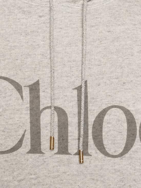 25FW 끌로에 후드 티셔츠 25AJH10179 060 Vapor grey - CHLOE