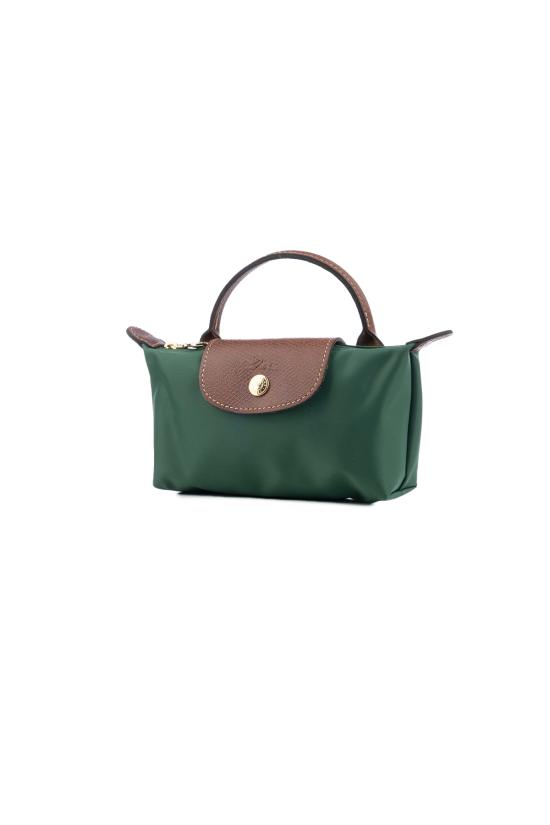 25FW 롱샴 르 플라아쥬 오리지널 핸들 파우치 34175089P95 BRITISH GREEN DOM - LONGCHAMP