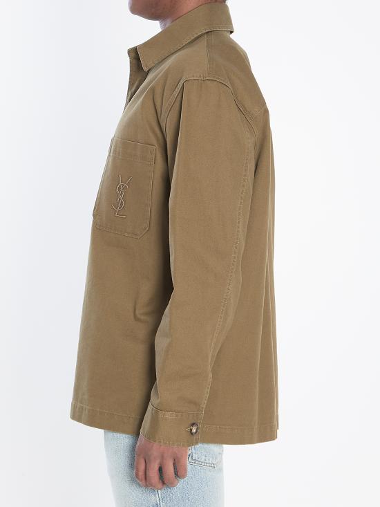 25FW 생로랑 긴팔 셔츠 838697 GREEN - SAINT LAURENT