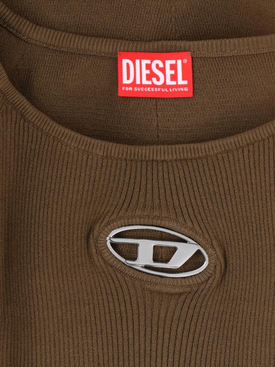 25FW 디젤 M-VERA 엠 베라 오프숄더 숏 원피스 A14188 0DLAX 5FP Green - DIESEL