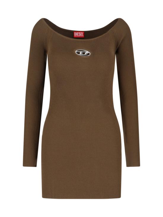 25FW 디젤 M-VERA 엠 베라 오프숄더 숏 원피스 A14188 0DLAX 5FP Green