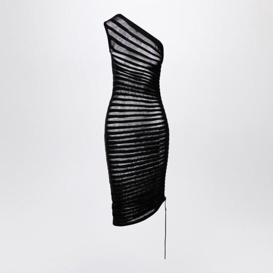 알라이아 미디 원피스 AA9R24656M751CO 995 BLACK - ALAIA
