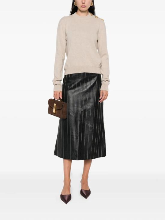 25FW 발망 스웨터 FF1KD095KI87 0BX NUDE NEUTRALS - BALMAIN