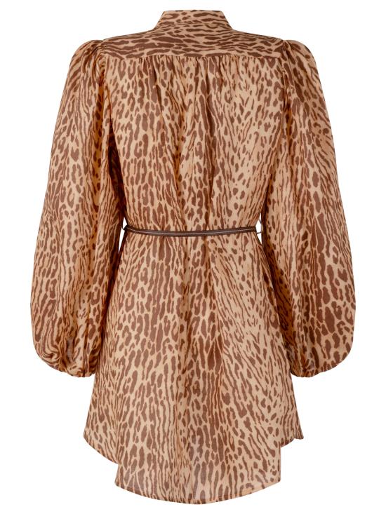 25FW 짐머만 숏 원피스 4593DSS255 TAN BROWN - ZIMMERMANN