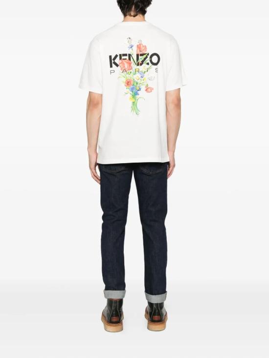 25FW 겐조 반팔 티셔츠 FF65TS2604SG 02 WHITE - KENZO